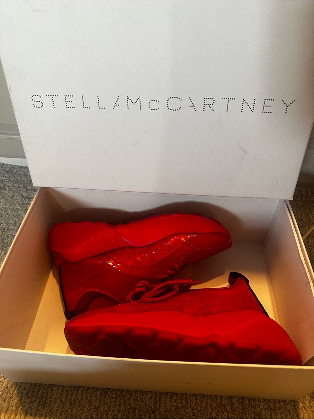 Stella McCartney 39 red eclypse sneakers